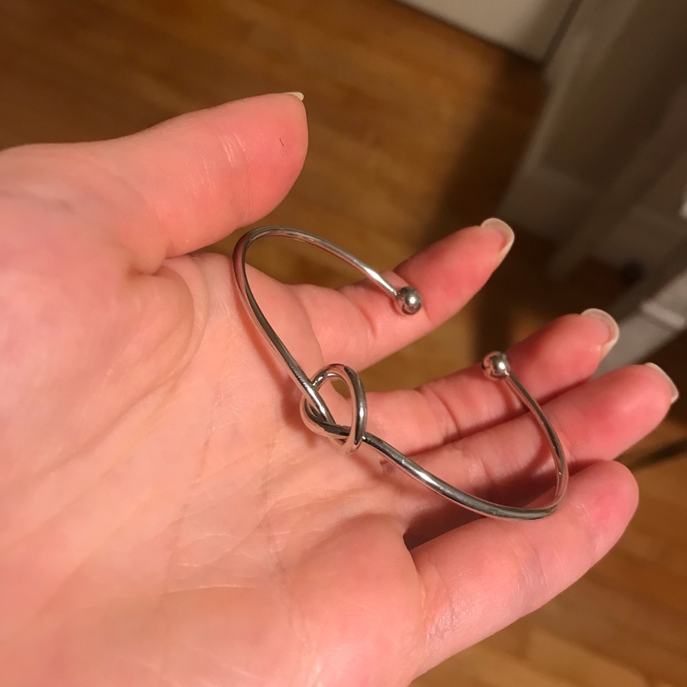 Sterling Silver Knot Bangle